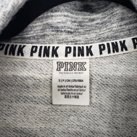 VS Pink Space Dyed ¼ Button Lightweight Sweatshirt - Picture 8 of 9